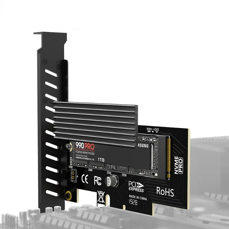 SK4 Pcie4.0x4 To M2 NVME Adapter Card Full Speed Ssd SSD M.2 Expansion Card Increase Computer Performance Computer Accessories