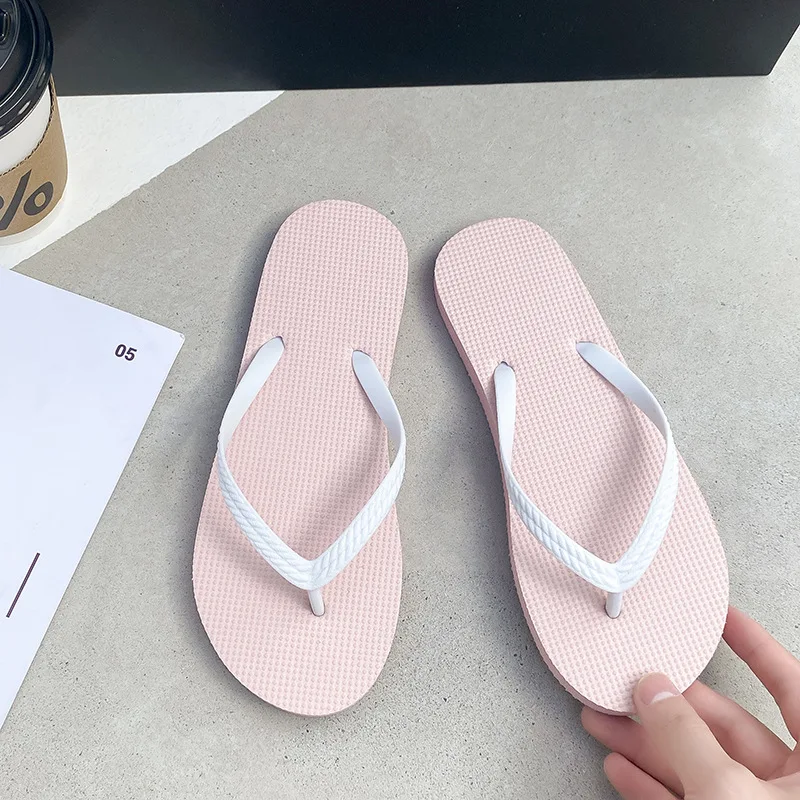 YNPO New Women Shoes Flat Flip Flops Non-slip Casual Breathable Outdoor Beach Shoes Home Indoor Slippers Slides Zapatillas Mujer