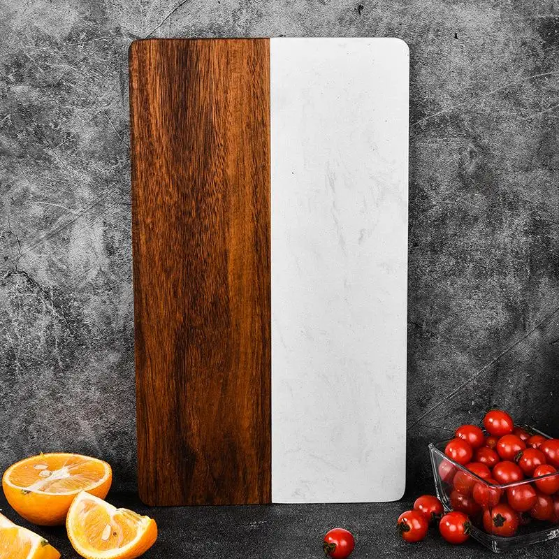 

Marble Wooden Cutting Board Cross-Border Splicing Sandalwood Steak Cheese Board Home Use Rectangular Double-Sided Modern ...