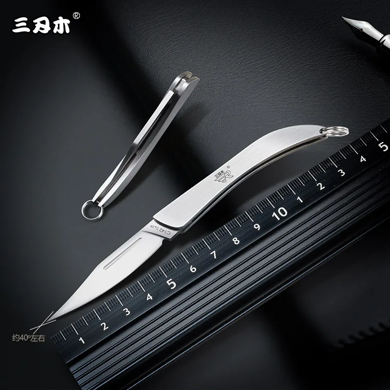 

Портативный складной нож из нержавеющей стали, универсальный нож для фруктов, уличный, легко носить с собой, кемпинговый нож для резки мяса