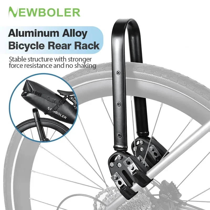 

Universal Aluminum Alloy Bicycle Luggage Carrier bikepacking Adjustable Gravel Bike Rear Shelf Bicycle Accessories