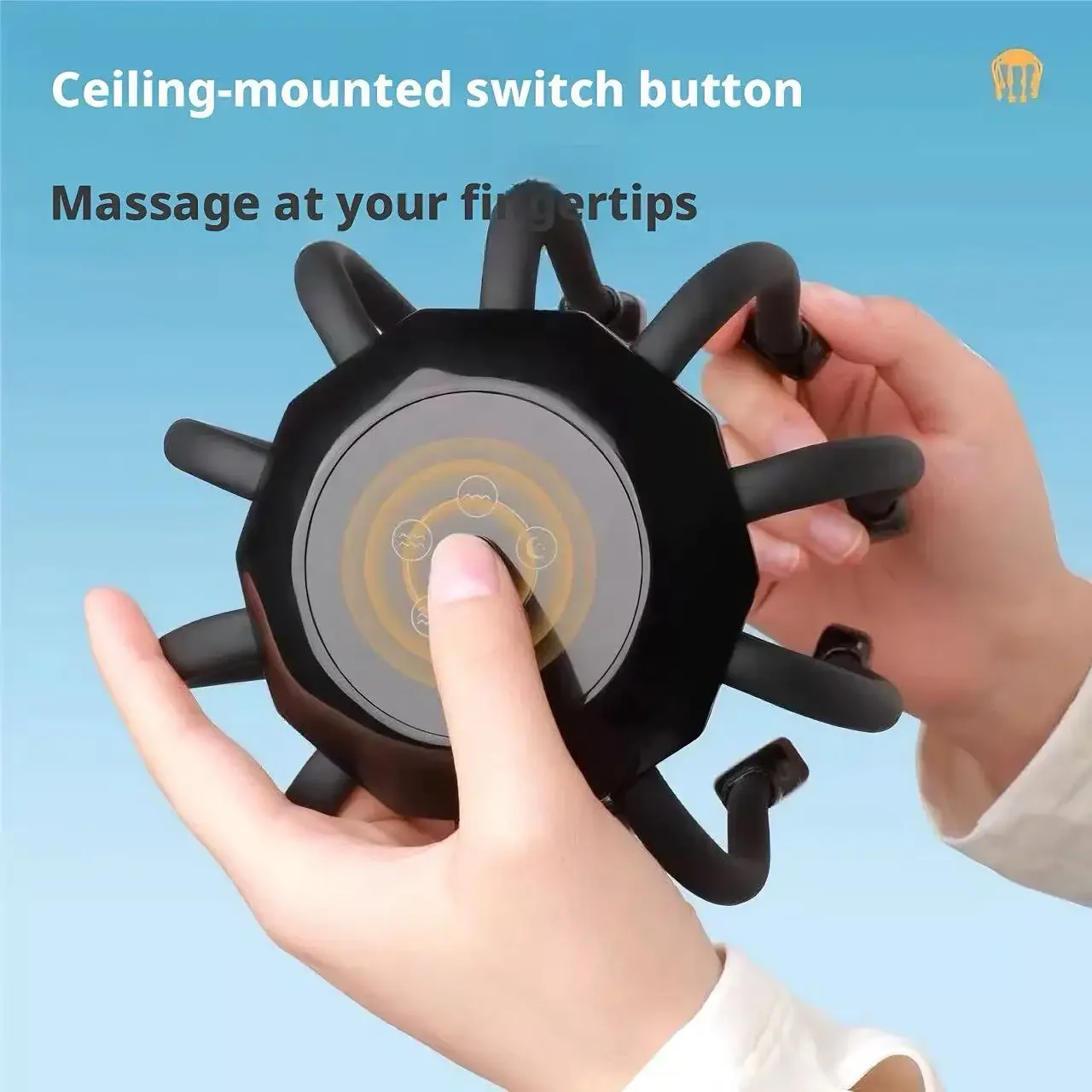 360° Electric Octopus Claw Scalp Massager Wireless Rechargeable Vibration Massage Relieve Head Fatigue Improve Sleep Portable view 4