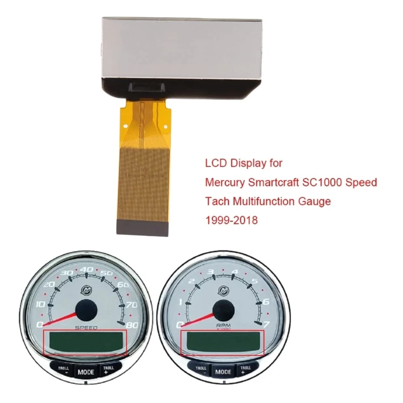 LCD Display for mercury Smartcraft SC1000 Digital Multifunction Tach Tachometer