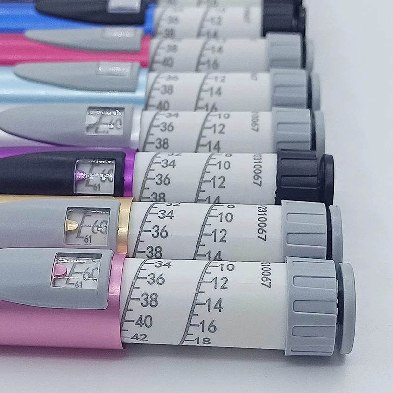 Pena Injeksi Insulin yang Dapat Digunakan Kembali untuk Pena Peptida Kontrol Dosis Presisi 1-60 Unit Kompatibel dengan Kartrid 3ml