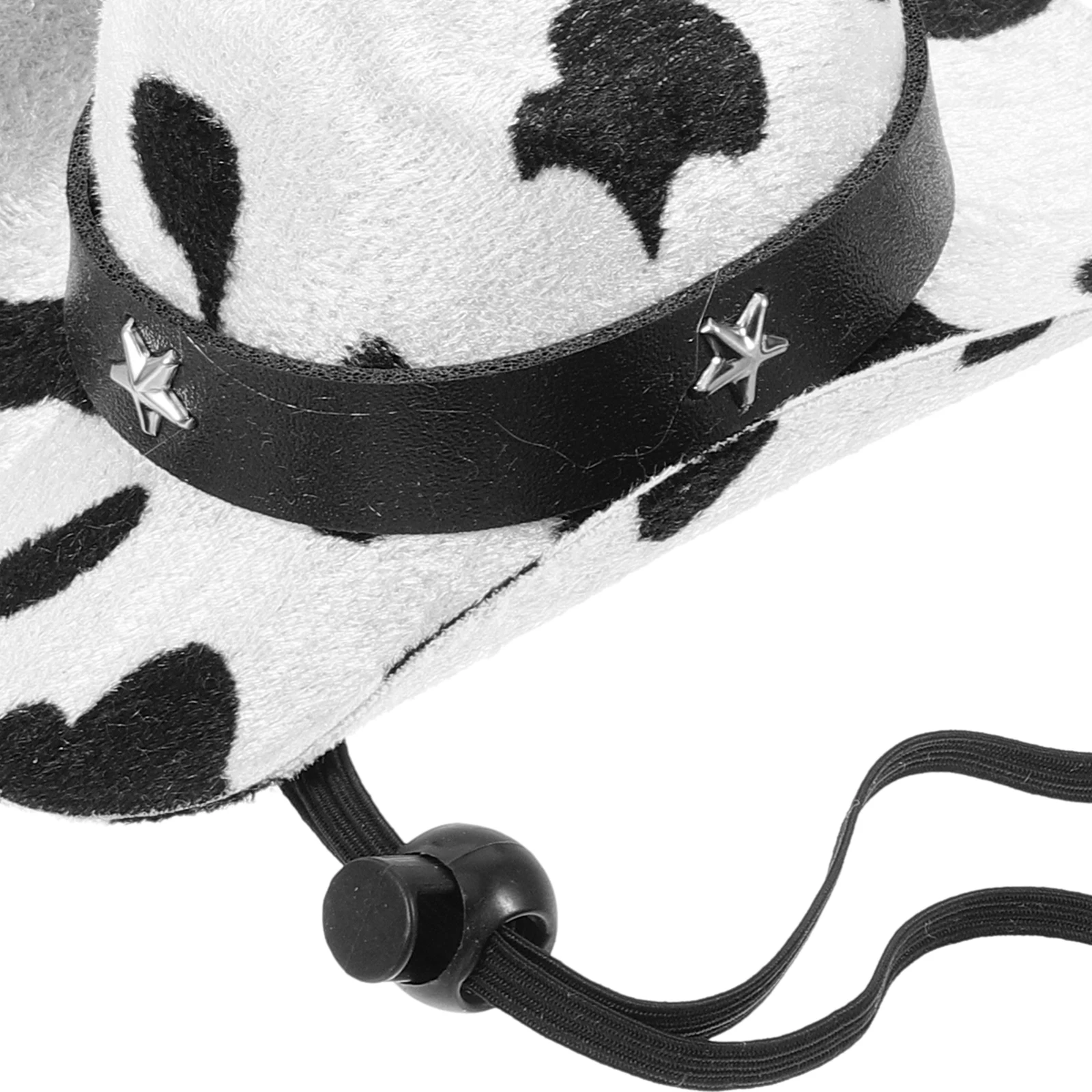 

Pet Cowboy Milk Pattern Adjustable Anti-Drop Chin Strap S Size Dog Cat Festival Decorative Kitten Accessory Party Photography