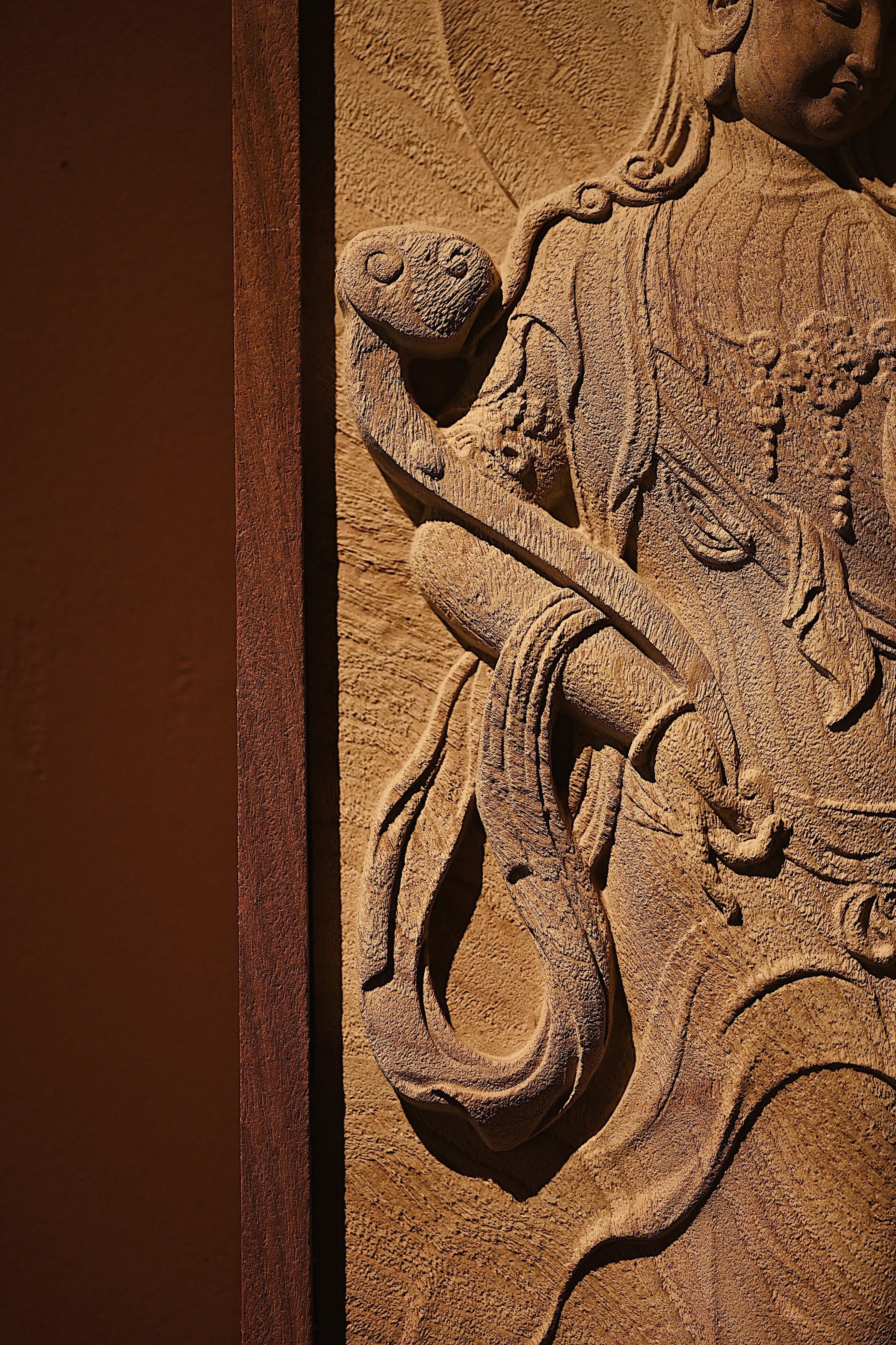 Screen wood carving Wenwan collection craft painting gift