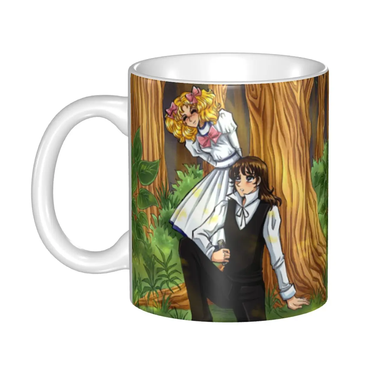

Terry And Candy In The Forest Mugs Customized Cartoon Anime Tv Coffee Ceramic Mug Cup Creative Present