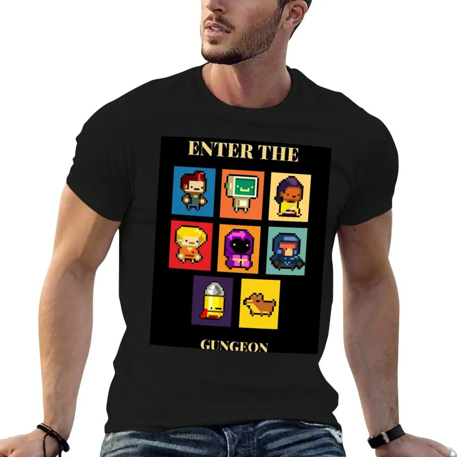 

Enter The Gungeon Characters Collection T-Shirt men t shirt cotton 100% t shirt man luxury T-Shirt