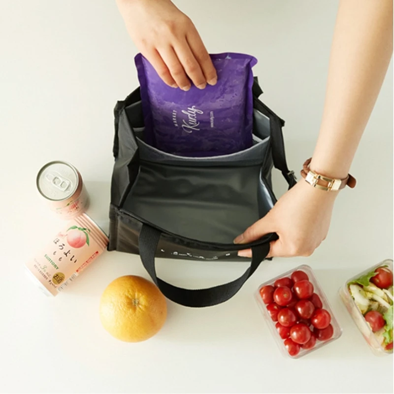 Fiambrera portátil de 3 formas para mujer, bolsa de aislamiento para el trabajo, escuela, Picnic, enfriador fresco, Bento