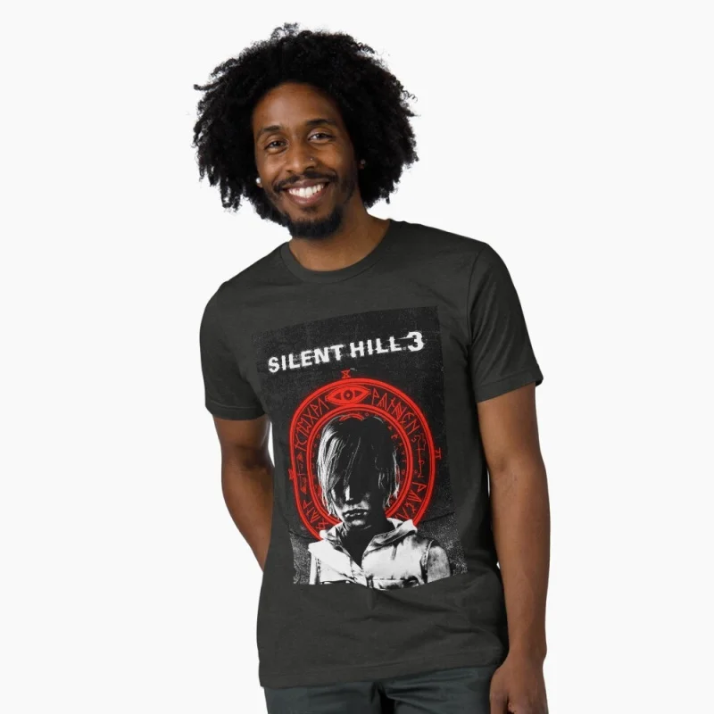 

0428 Silent Hill 3 Horror Graphic Tee Unisex Short Sleeve Gift t Shirt 100% cotton printed Clothes All size top S-6XL