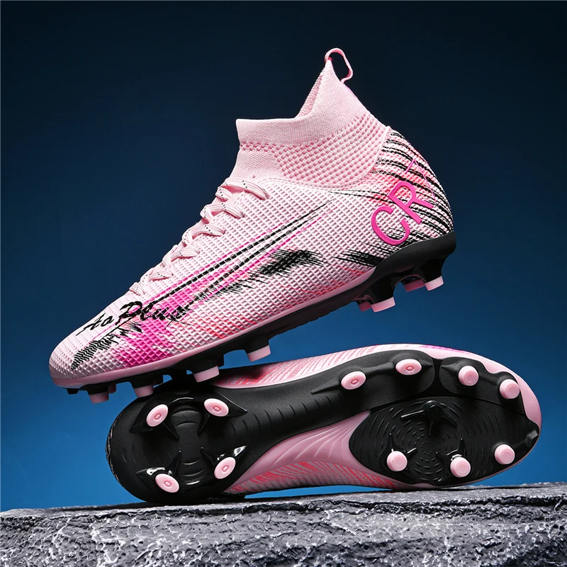 

Новые мужские футбольные бутсы для спорта на открытом воздухе для мальчиков с длинными шипами, тренировочные бутсы, дышащие футбольные бутсы для взрослых, нескользящие удобные
