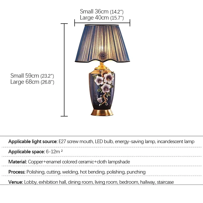 ABEL-Lámpara de mesa de cerámica moderna, LED, Vintage, creativa, de lujo, de latón, para escritorio, hogar, sala de estar, estudio, dormitorio, mesita de noche