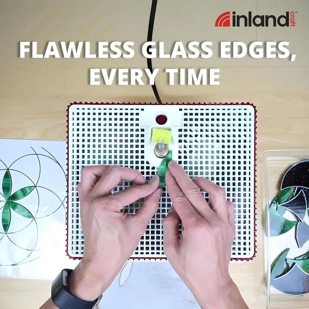 스테인드 글라스 및 모자이크용 정밀 유리 연마기, 다이아몬드 비트 포함, 전문가 및 취미가들에게 이상적