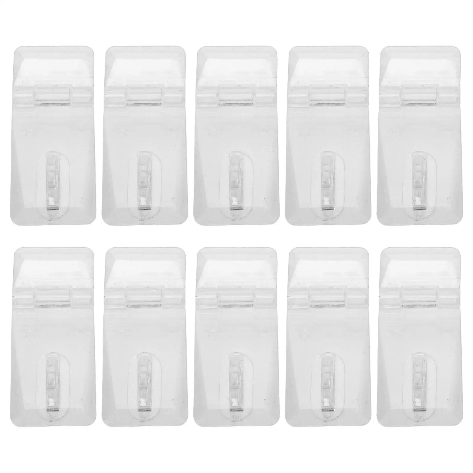 

20 Sets Clear Acrylic Lock Hasp Transparent Hinge Buckles for Kitchen Cabinets Suitcase Storage Box Balcony Door Pet Gate