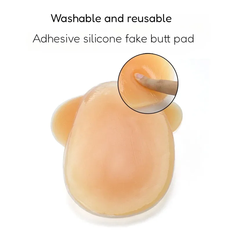 Soft Silicone Fake Butt Filler Butt Pad Self-adhesive Natural Seamless Lift Pad Lift Butt Line Bodybuilding Body ShapeWaterproof