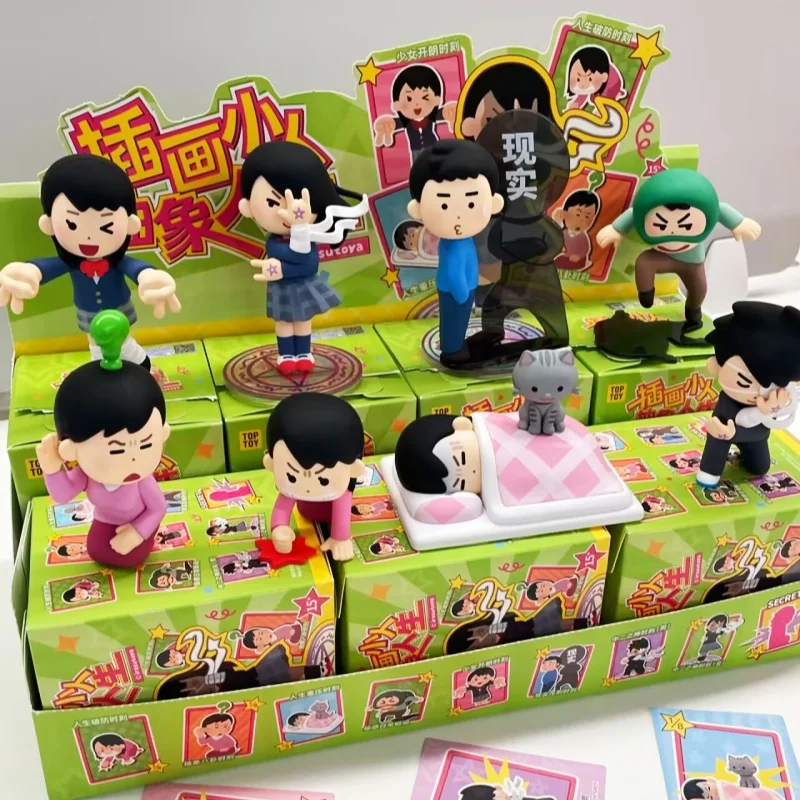 

Toptoy Irasutoya Genuine Blind Box - Villain Abstract Life Series Cute Trendy Mystery Toy Custom Funny Gifts for All Ages