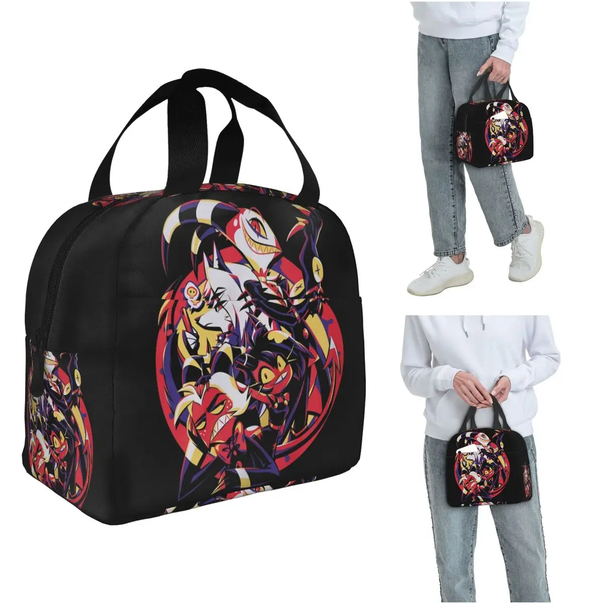 

Helluva Boss Loona Insulated Lunch Bag for Kids School Cooler Thermal Food Box Tote Leakproof Lunch Boxes Container