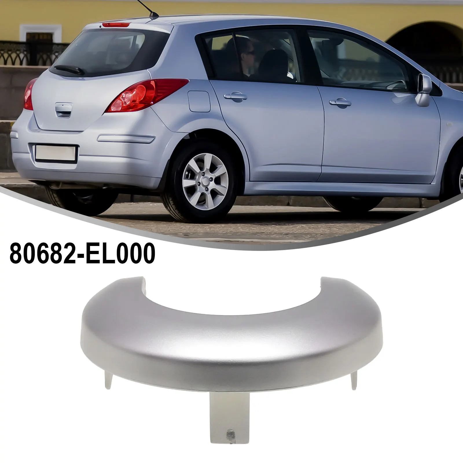 For Tiida 80682 EL000 For Nissan For Versa Handle Cover Inside Door ABS Practical Wear resistant Replacement Installation