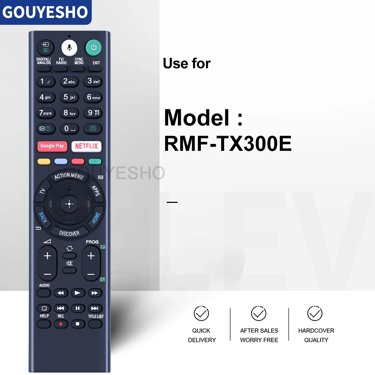 For Sony Voice TV Remote Control RMF-TX300E RMF-TX200P TX200E TX200A RMF-TX310U TX300P TX310P TX300U TX310E Ultra HD Smart LED