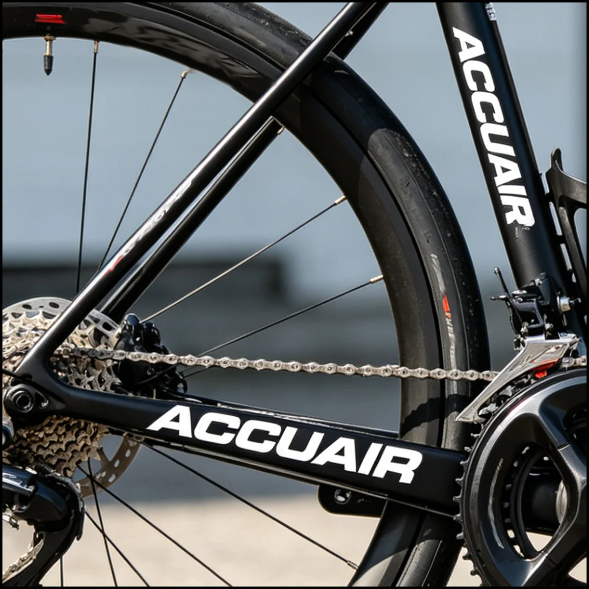 2PCS ACCUAIR Bike Frame Stickers Waterproof Vinyl Decals for Road MTB Mountain Bicycle Frame Decoration Accessories