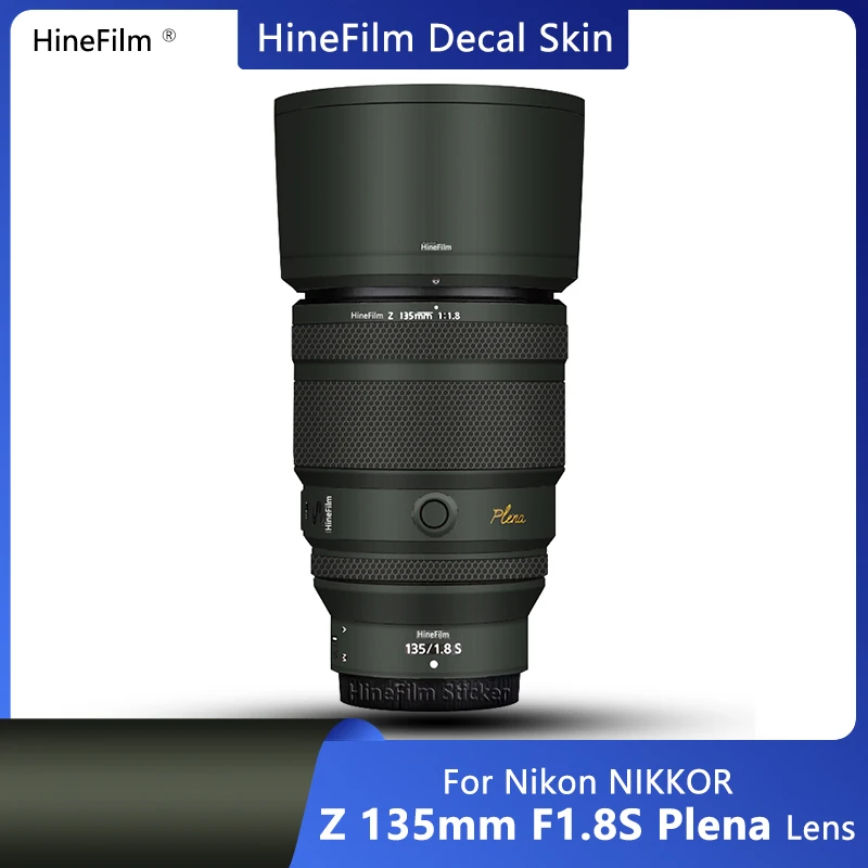 HineFilm for Nikon Z 135 F1.8S Lens Decal Skin for Nikkor Z 135mm f/1.8 S Plena Lens Wrap Cover Nikon135 Lens Sticker 135F1.8