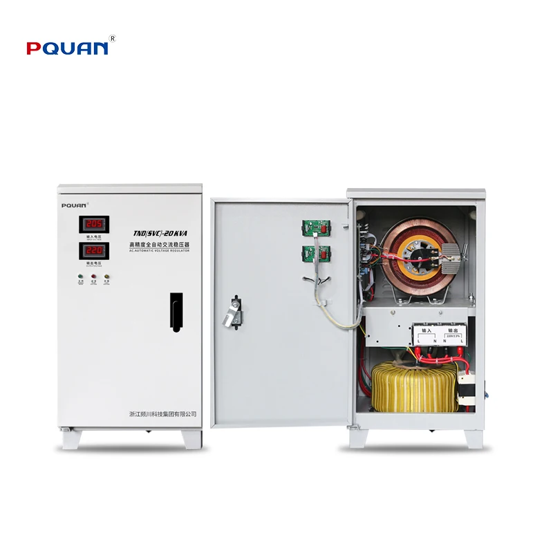 Factory AVR TND/SVC 20KVA Single Phase Automatic Voltage Regulator 1 Phase Servo Motor Stabilizer