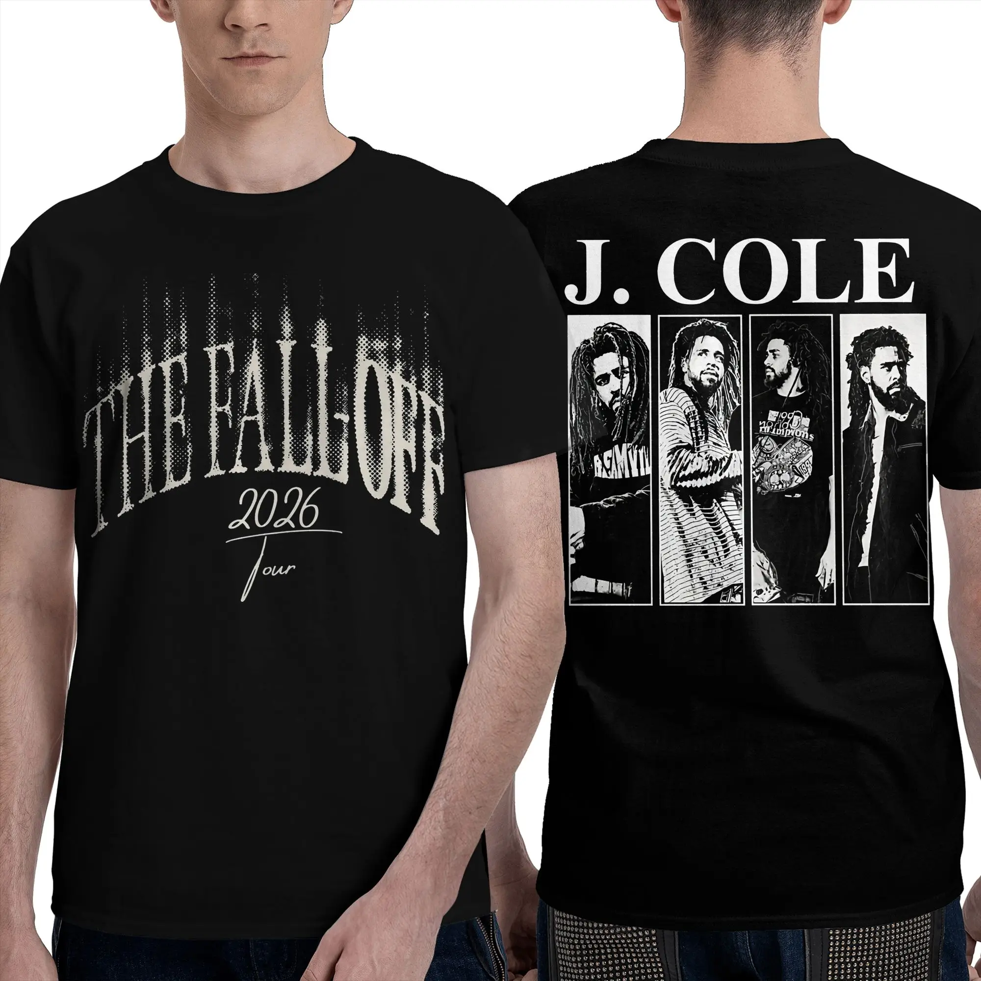 Summer Men Women J Cole The Fall Off 2026 Tour Shirt Outfits  Pure Cotton Tops T-shirt Creative Tees