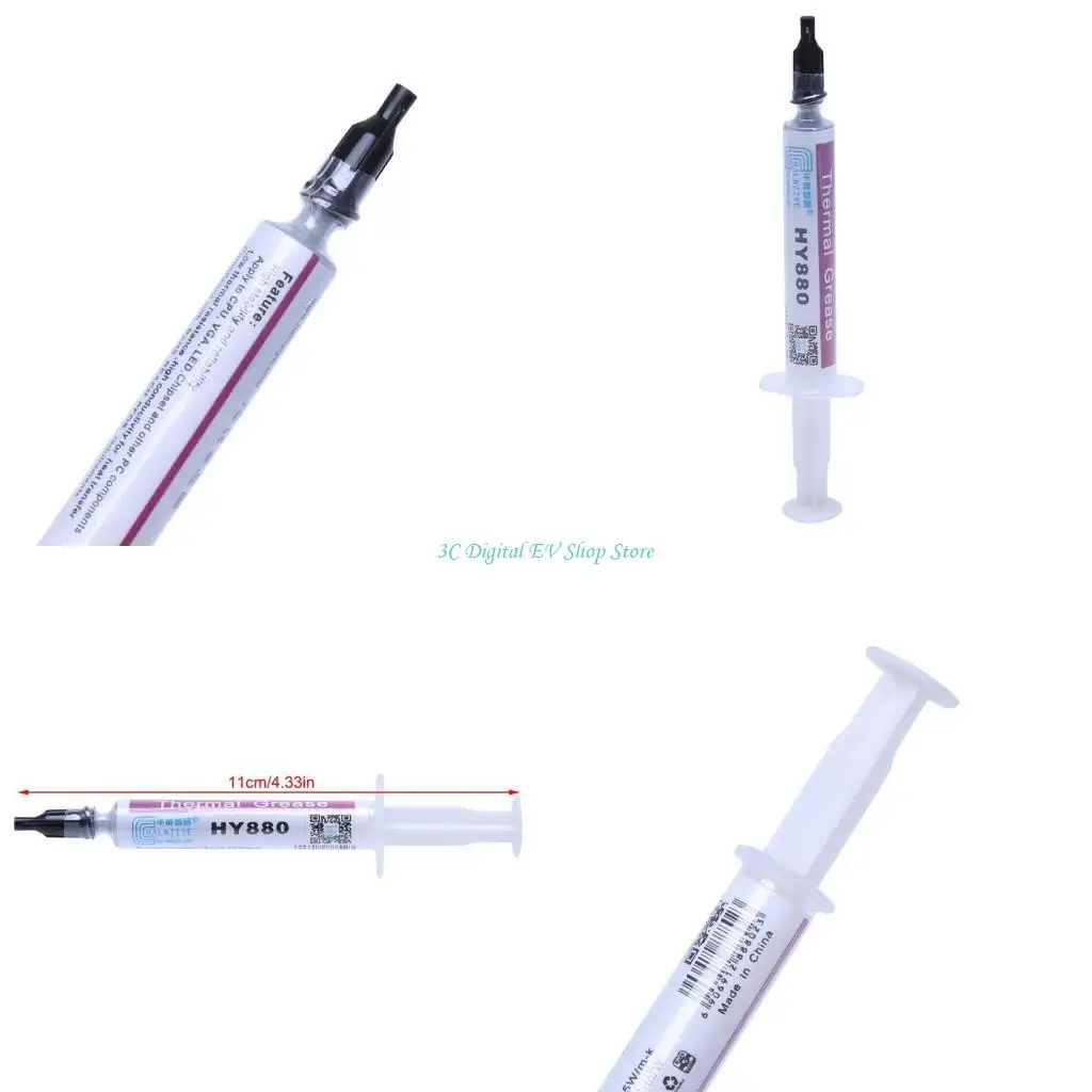 

E74D TU2G 2P HY880 Thermal Grease Chipset CPU Cooling Compound Silicone Paste 5.15W