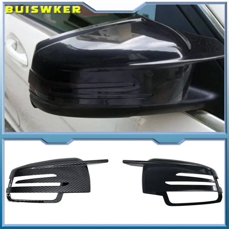 

Replacement W212 W221 C117 X204 W176 W246 W204 X156 Bright Black Mirror cover Cap for Merceded Benz A B C E S CLA GLK GLA Class