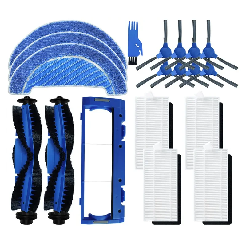 A65T-For Conga 1090 1790 Titanium Ultra Vacuum Cleaner Main Side Brush Filter Mop Brush Cover Parts Accessory Kit