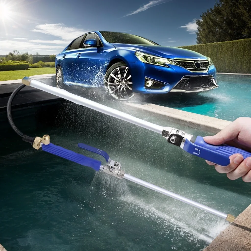 

Водяной пистолет высокого давления — металлический распылитель мощностью 46 см для мойки автомобилей и сада