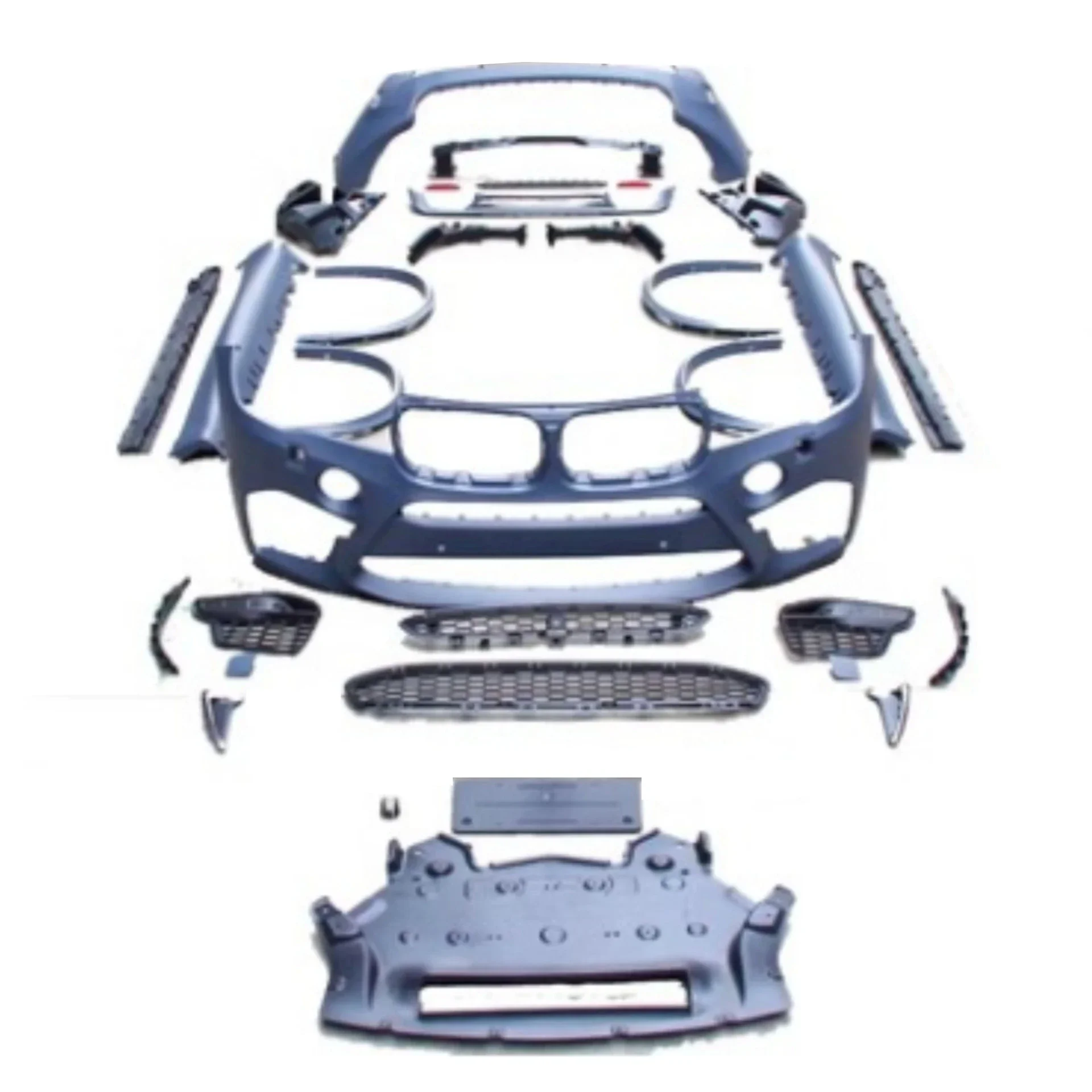 

Front Rear Bumper Assembly Reflector for BMW X5 F15 28i 35i Side Skirt Wheel Eyebrow Grille Convert X5M Kit