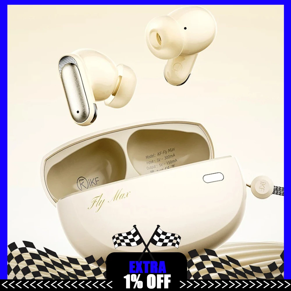 iKF Fly Max Wireless Headphones ANC Multi Band Deep Noise Reduction Esports Headset LDAC3.5 Times Ultra Clear Transmission Gifts