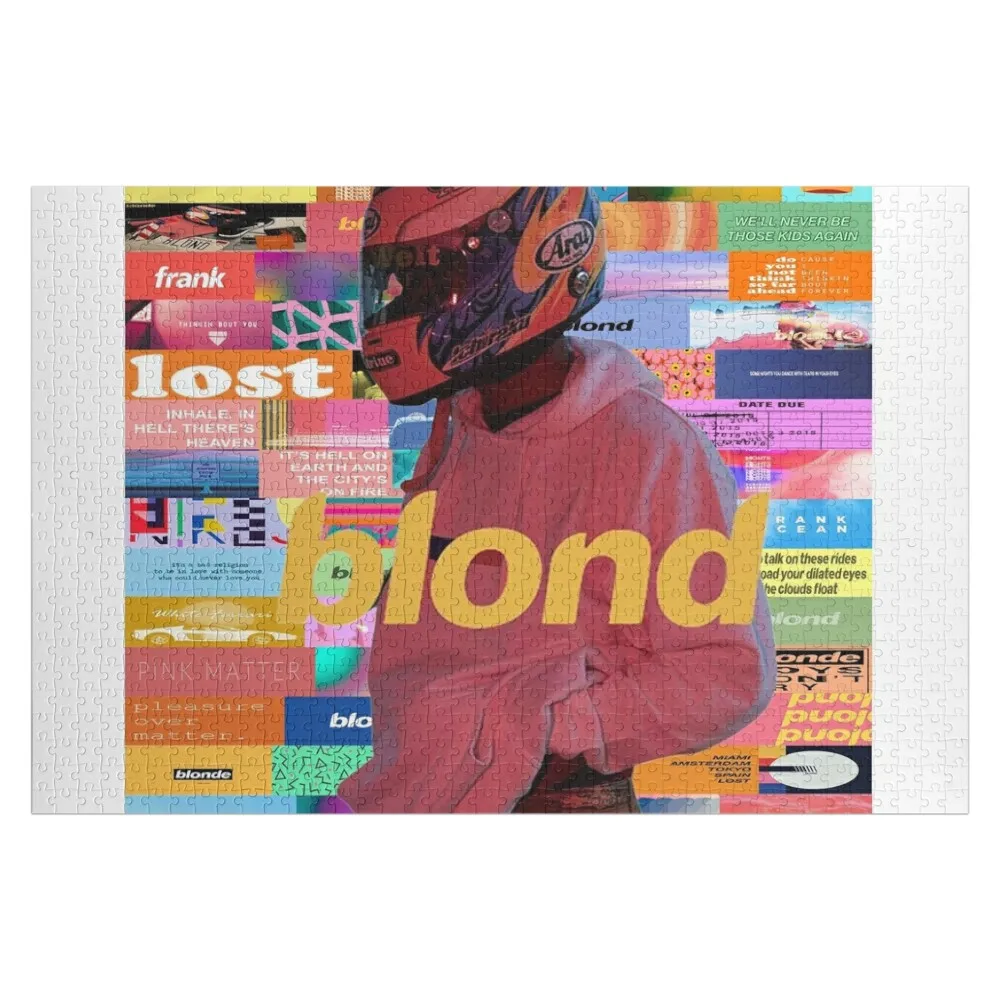 

Frank Ocean Poster Vintage Jigsaw Puzzle Wooden Name Custom Personalized Customizable Gift For Children Puzzle