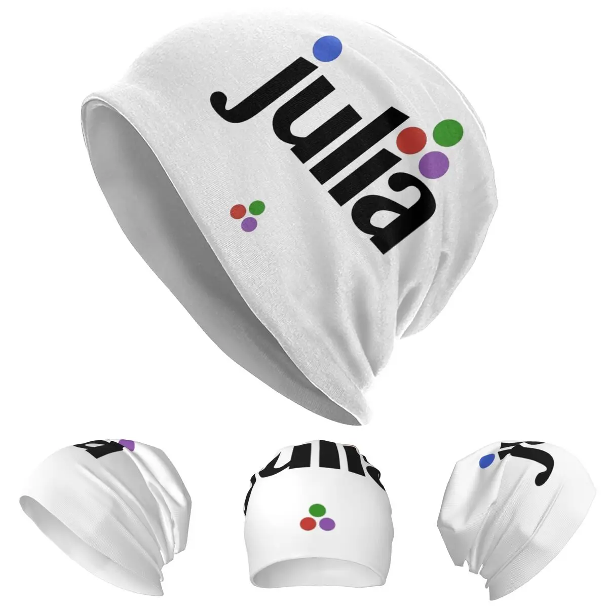 

Julia Hex Logo Skullies Beanies Hats Warm Autumn Winter Outdoor Cap Knitted Bonnet Caps for Men Women Adult
