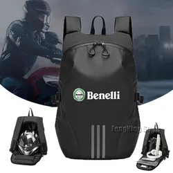 Mochila impermeable para casco de motocicleta, bolsa de viaje de gran capacidad para BENELLI TNT 125 TNT135 Jinpeng 502 TRK Knight