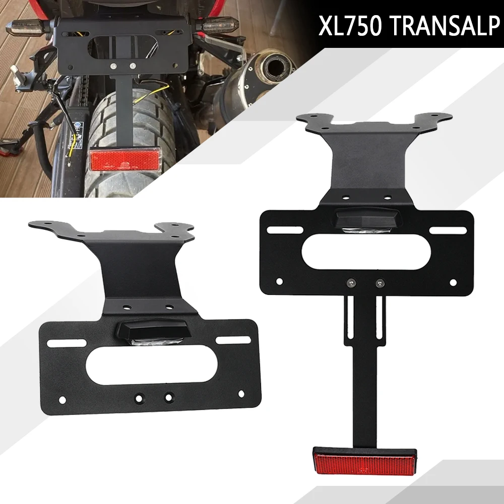 

Motorcycle License Plate Holder Bracket Rear Tail Tidy Fender Eliminator For Honda XL 750 Transalp 2023 2024 2025 XL750 TRANSALP