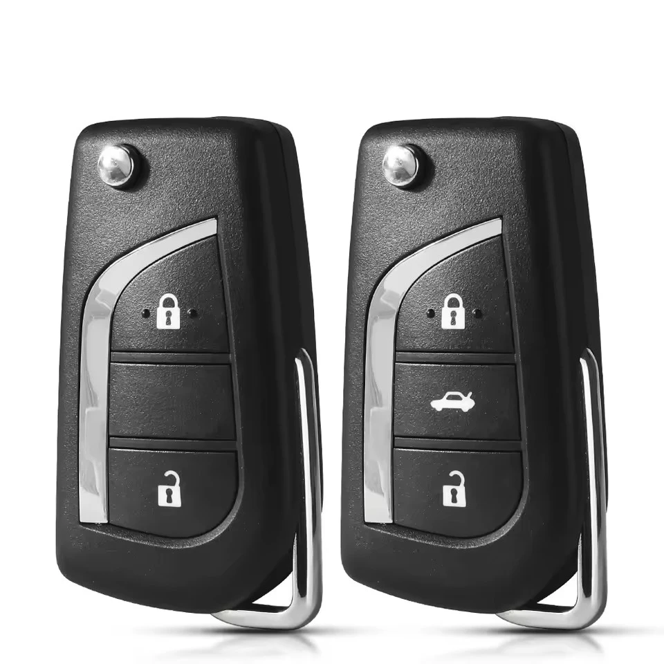 

Складной чехол для дистанционного ключа для Toyota Levin Camry Reiz Highlander Corolla 2017 RAV4 Toy43 лезвие 2 3 кнопки