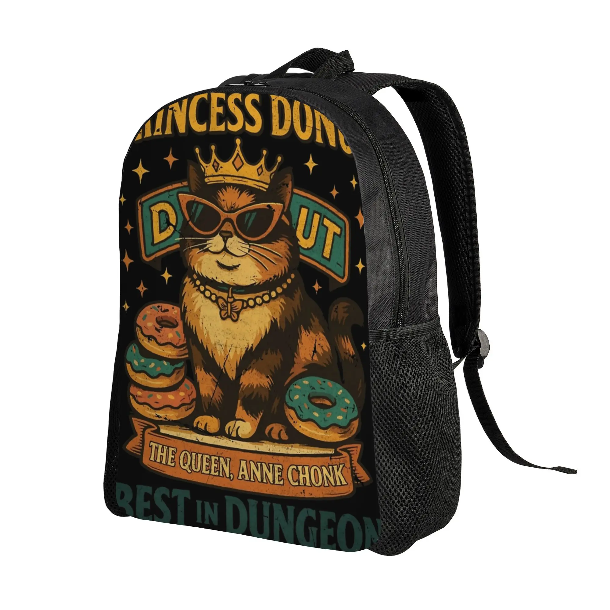Princess Donut - Dungeon Crawler Carl Backpack  Teen Polyester Outdoor Backpacks Large Modern High School Bags Rucksack