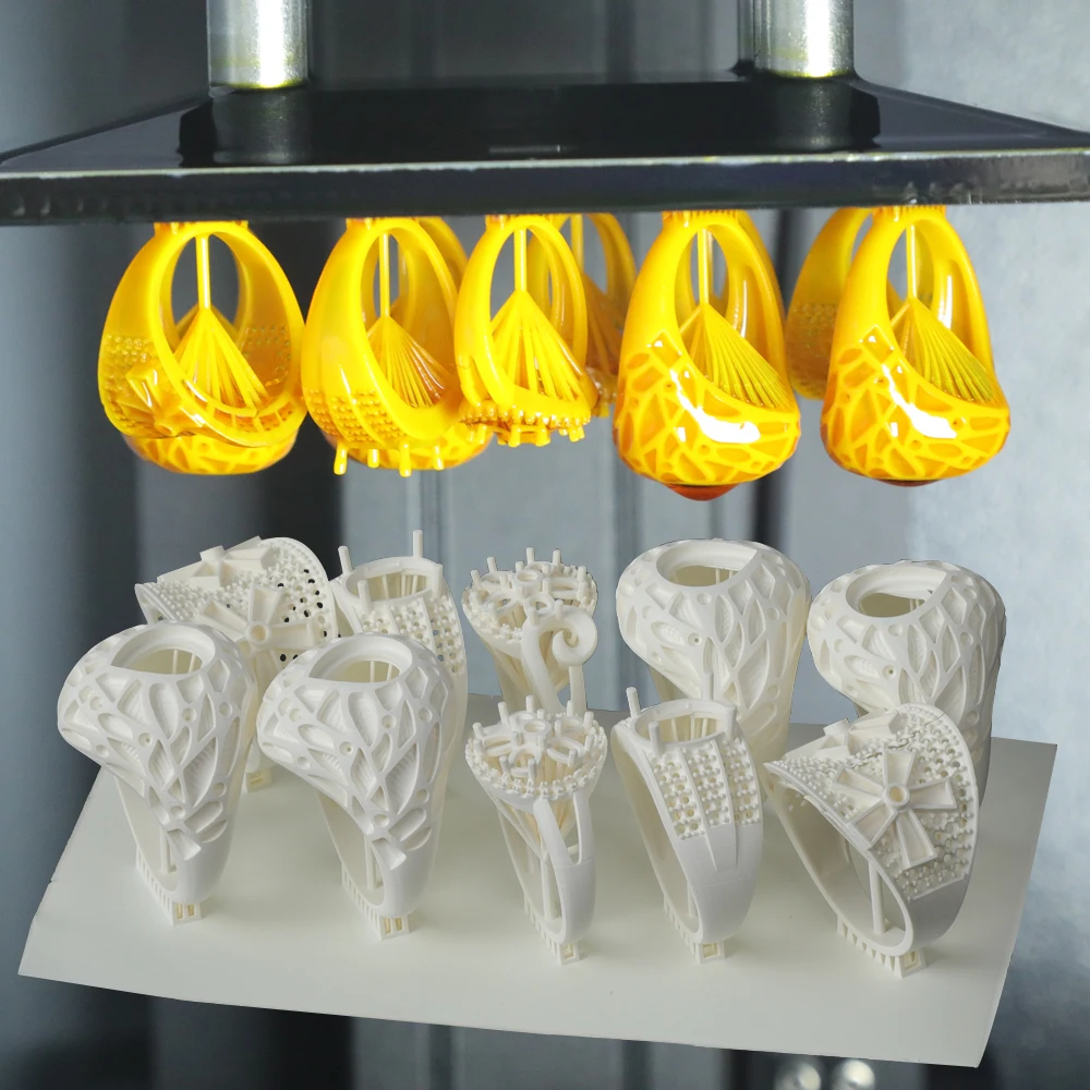 Vanshape White Wax 3D Printer High Resolution Photosensitive Resin 3D Printer Jewelry 3D Printer