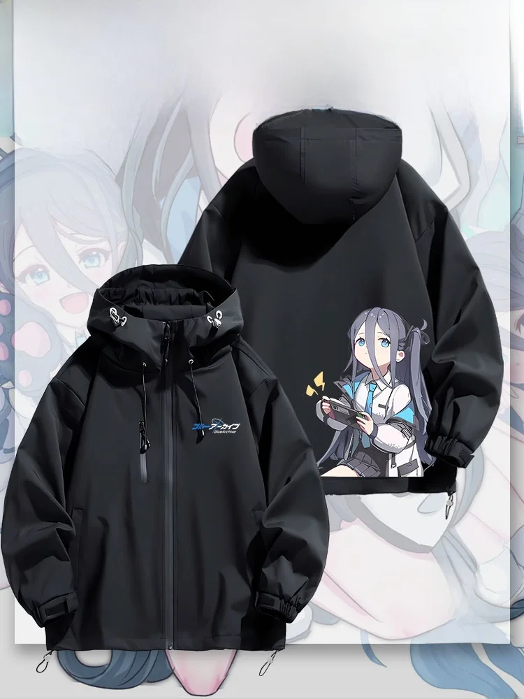 

Куртка-ветровка Blue Archive Alice Tiantong с капюшоном, водонепроницаемая, из полиэфирного волокна, для весны, осени и зимы