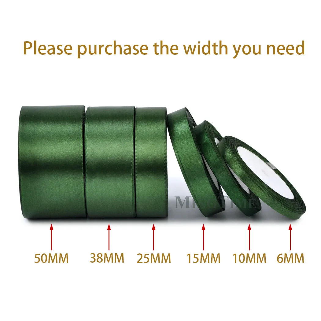 Satijnen lint 22 meter 6 mm 10 mm 15 mm 25 mm 38 mm 50 mm Perfect voor sjerp cadeau boog handgemaakte DIY ambachtelijke bruiloft partij aanbod decoratie