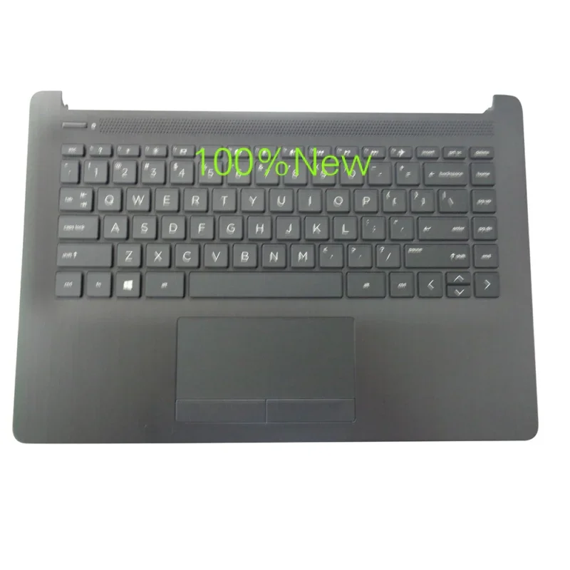 NEW FOR HP 14-CK 14-CM Smoke Gray Palmrest w/ Keyboard & Touchpad L23491-001 L23181-001