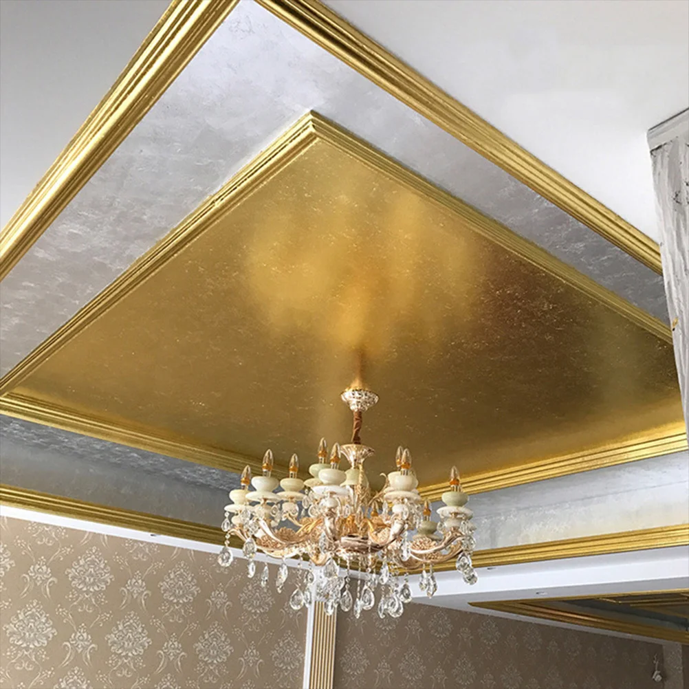 

Decorative Gold Foil Sheets Imitation Craft Leaf for DIY Handcrafts Furnishings Gilding Art Painting Manicure Supplies