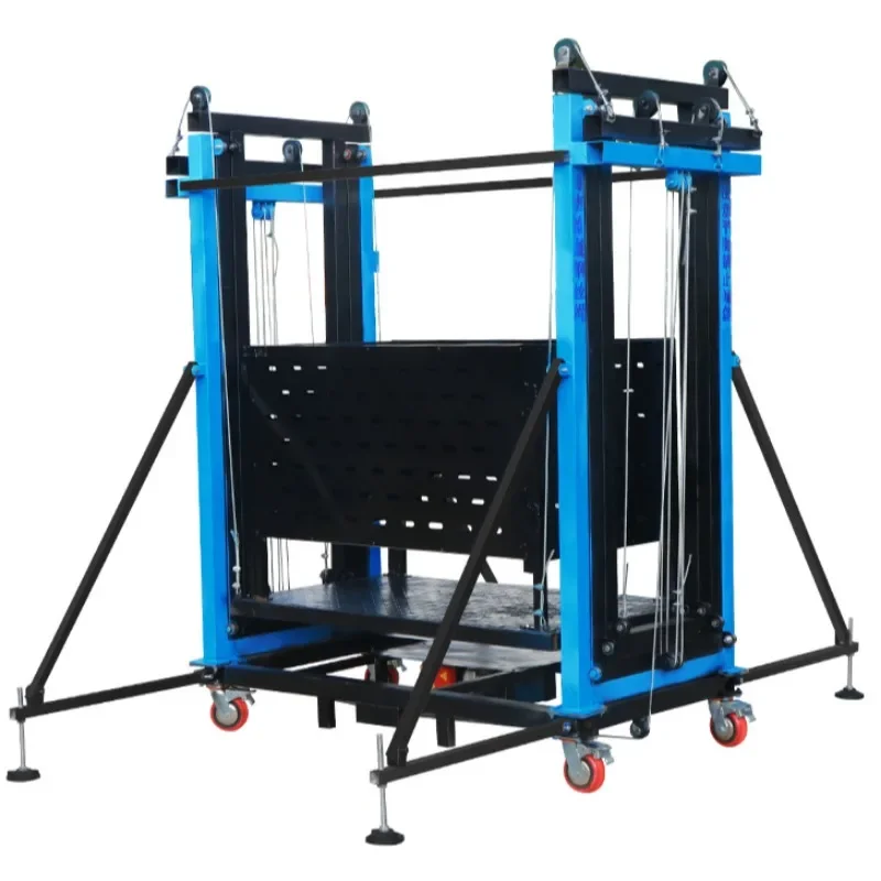 

Electric lifting scaffold remote control mobile foldable portable home decoration elevator platform