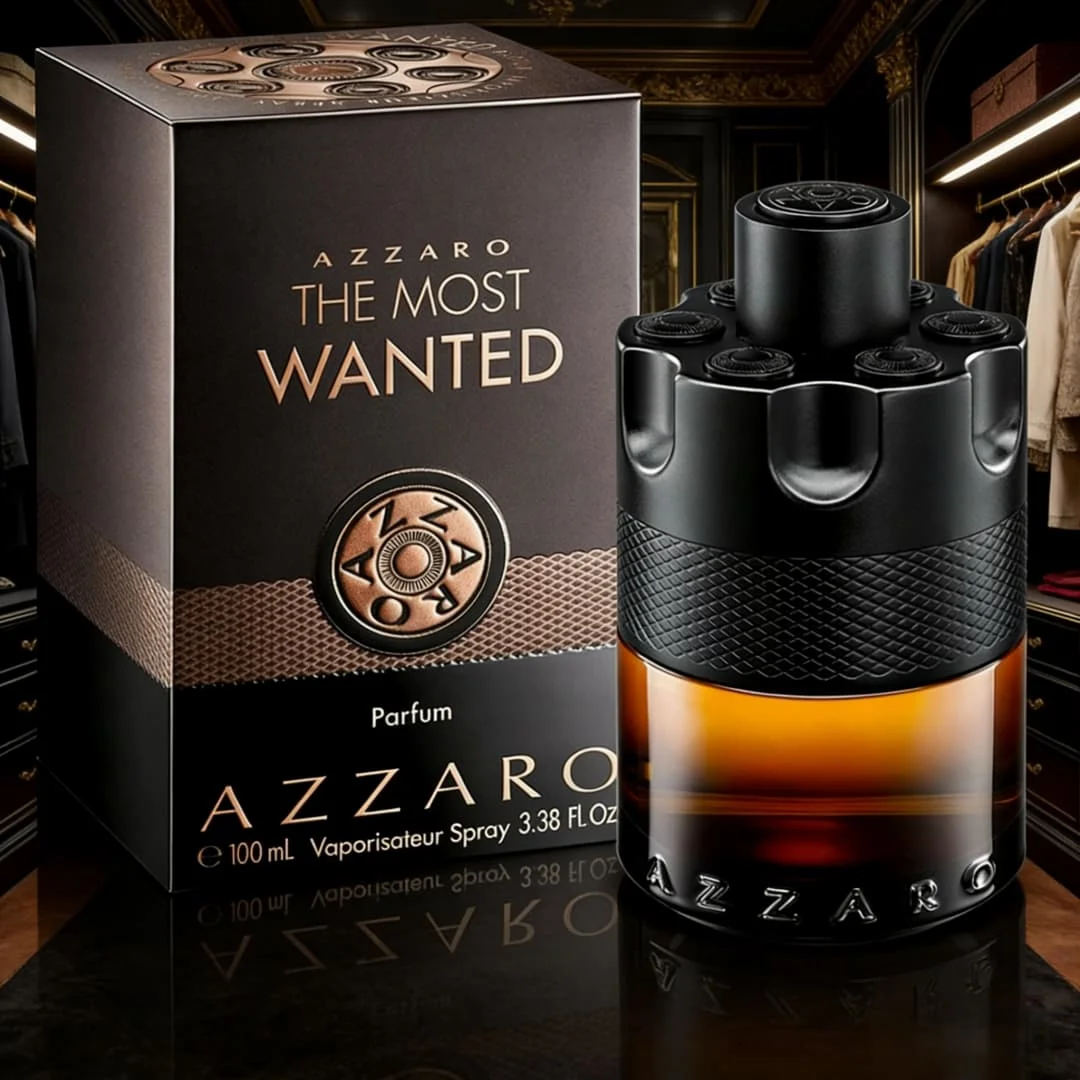Perfume Azzaro The Most Wanted 3.4 oz. 100 ml, extremadamente amaderado y especiado, que muestra el encanto de los hombres de alta gama.