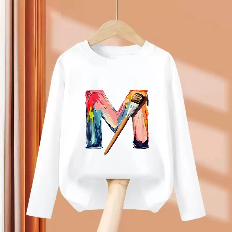 

Long Sleeve Y2k Retro Funny T Shirts Kids Children's T-shirt Boys Girls Summer Spring Casual Top Tee Shirt