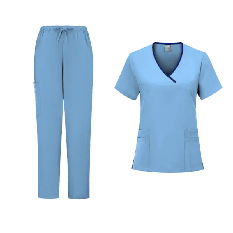 Pet Grooming Doctor uniformi capelli Non appiccicosi dentista infermieristica uniforme donna tessuto elastico traspirante abbigliamento da lavoro medico estate