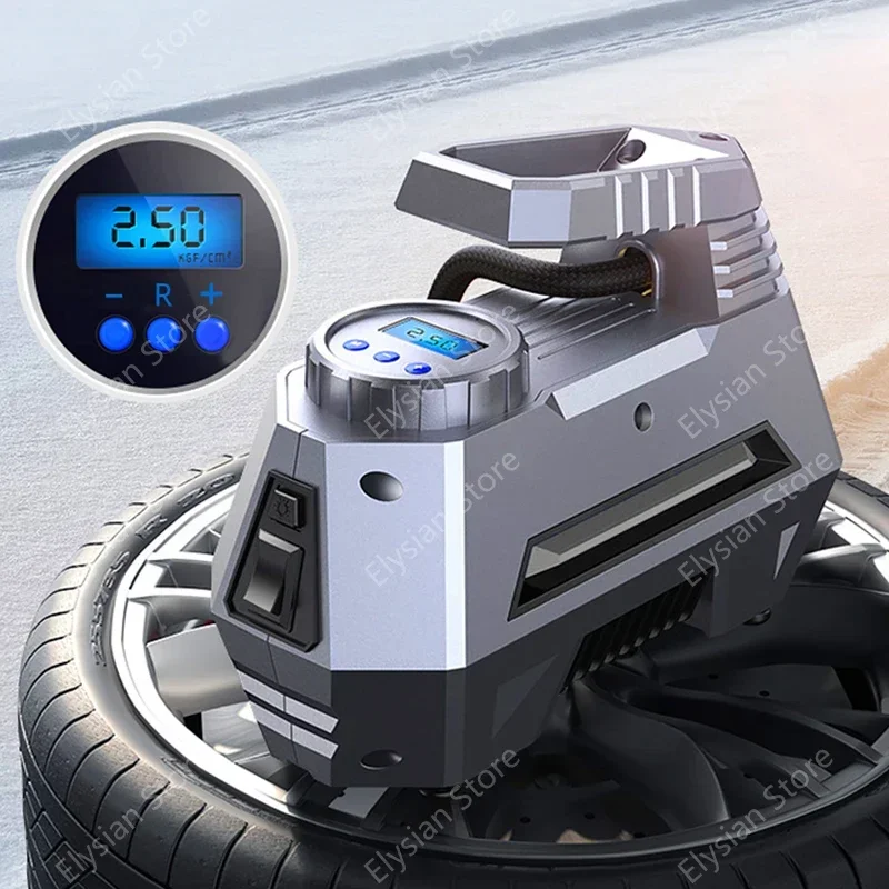 DC 12V 150PSI Portable Air Compressor Pump Tire Inflator Car Tire Pump with Digital Pressure Gauge Tire Air Injector Tyre Inflat