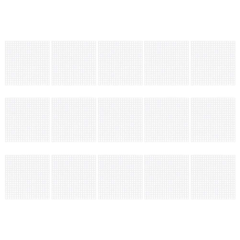 25 قطعة من الألواح البلاستيكية الشبكية قماش التطريز الفاخر DIY لمستلزمات الحرف اليدوية ذات الغرز المتقاطعة ورقة شبكية بلاستيكية